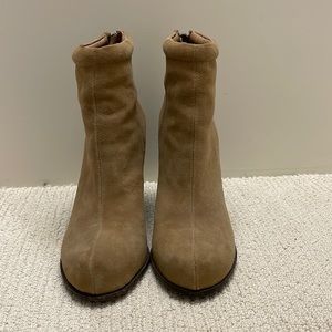 Jeffrey Campbell tan booties
